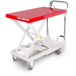 Table élévatrice hydraulique mobile à ciseaux 300 kg MW Tools